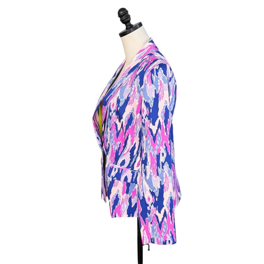Lilly Pulitzer Saffron Blazer in Amethyst One Too Many Ikat | 8 - Picture 4 of 10